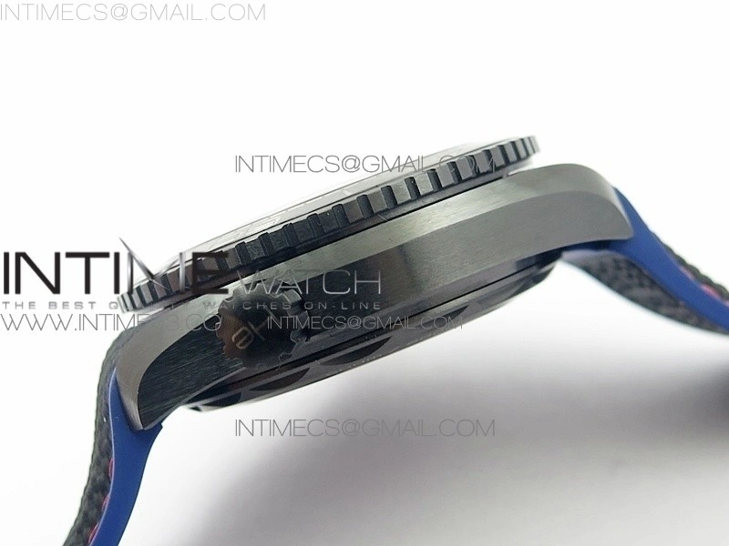 Planet Ocean 45.5mm ETNZ "Deep Black" Real Ceramic VSF 1:1 Best Edition on Black Nylon Strap A8906 Super Clone